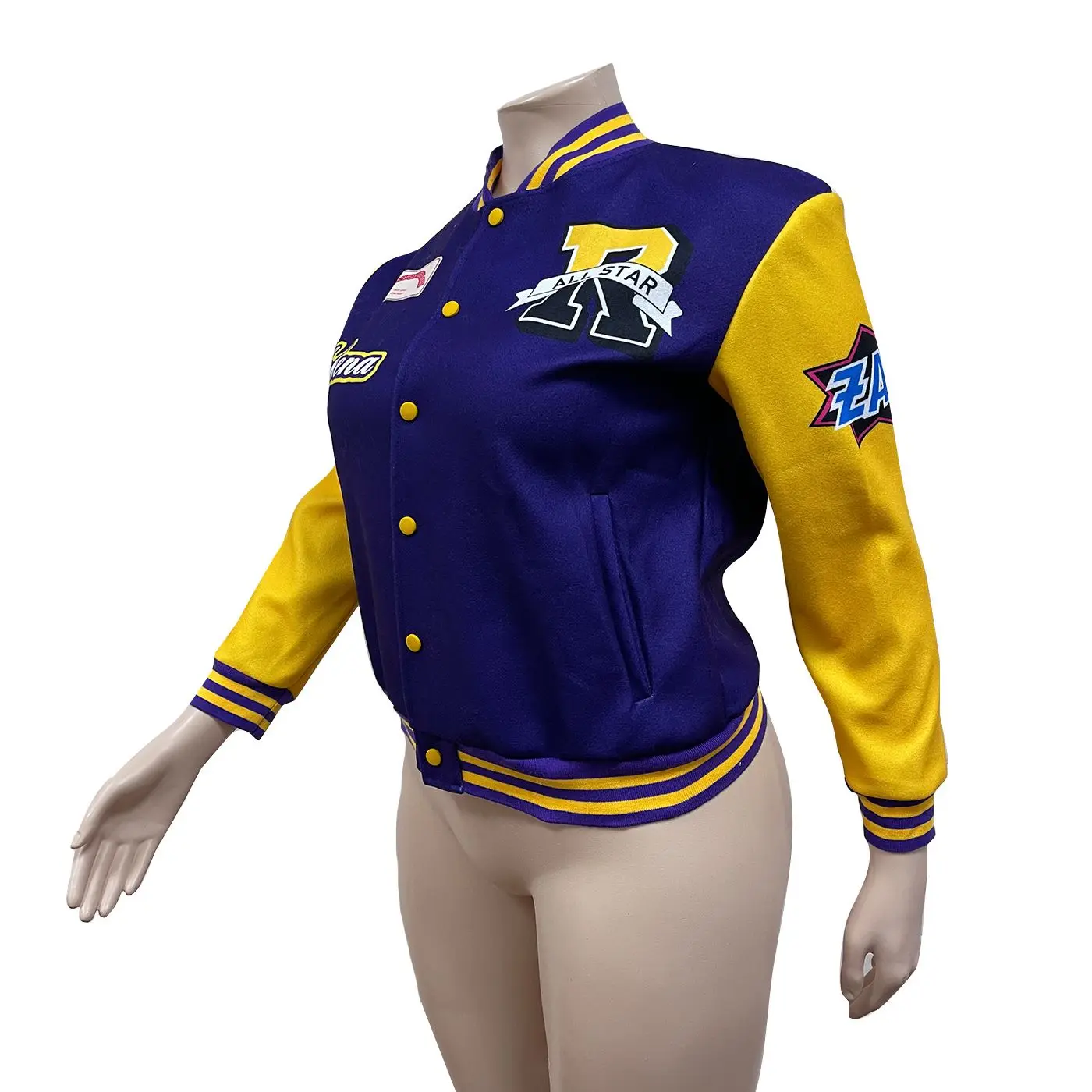 Plus Size Women Baseball Coat Patchwork Letter Jacket 2023 Spring Female Designer Jackets Lady Fall Fashion Coat Wholesale