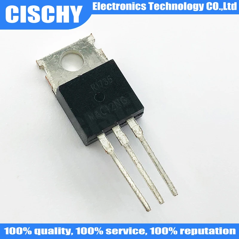

10pcs/lot MAC12NG MAC12N MAC12 TRIAC 800V 12A TO-220AB Best quality In Stock