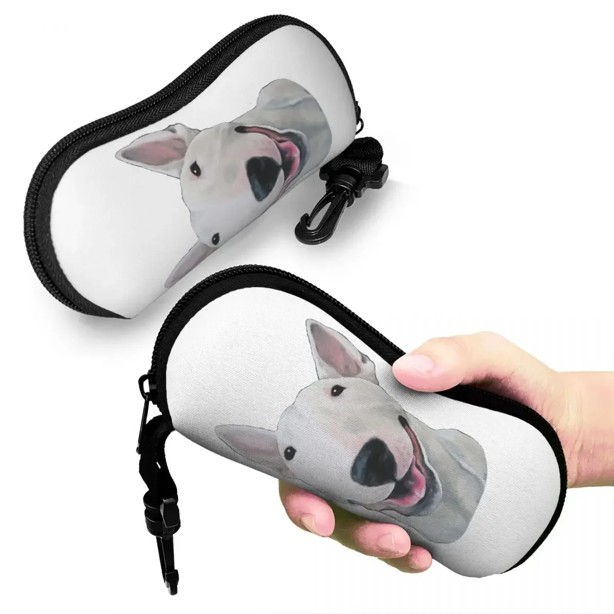 Футляр для очков бультерьера мужчин и женщин милый забавный принт чехол с