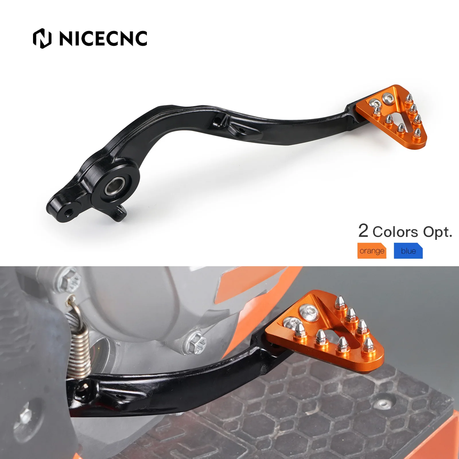 

NiceCNC Forged Brake Pedal Lever For KTM EXC EXCF XC XCF SX SXF XCW TPI Six Days 125 250 300 350 400 450 500 2017-2024 2023 2022