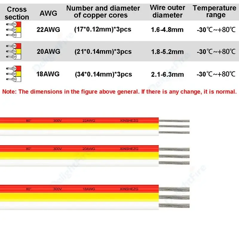 3 контакта 12 В электрические провода SM JST Соединительный кабель для светодиодной