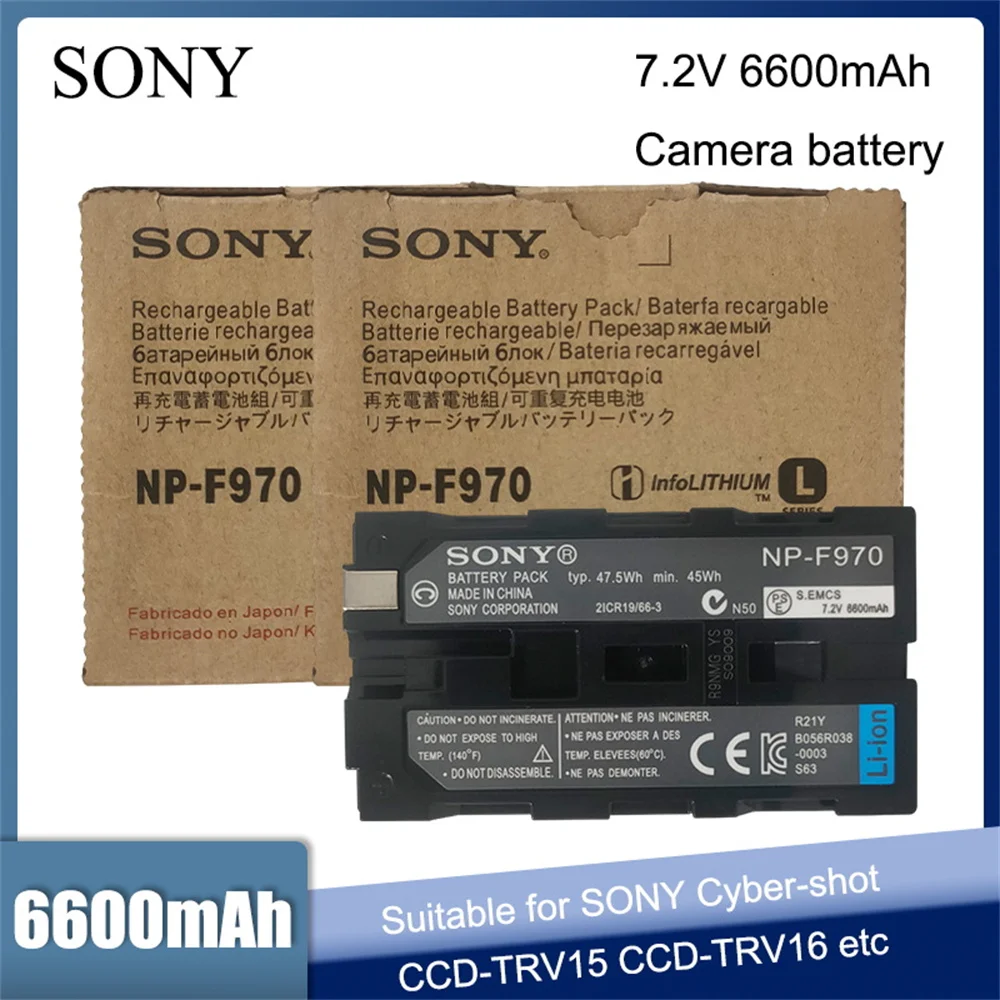 

Аккумулятор для Sony NP F770 F960 F550 F570 QM91D, 6600 мАч
