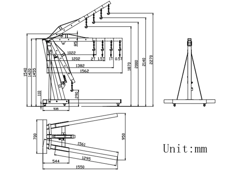 Лидер продаж 3 т 3000 кг мини-мобильный кран портативный пикап складной небольшой