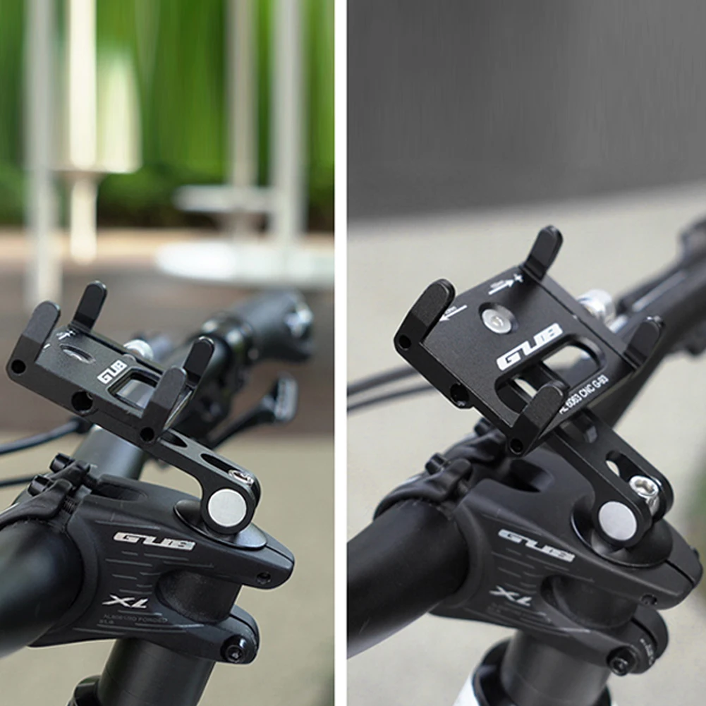 

GUB Bike Handlebar Stand Aluminum Alloy Bike Mobile Phone Holder Bracket Adjustable Centered Installation Cycling Accessories