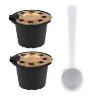 2pcs for nespresso reutilisable coffee capsule filter compatible with nespresso for i cafilas reusable coffee filter tools