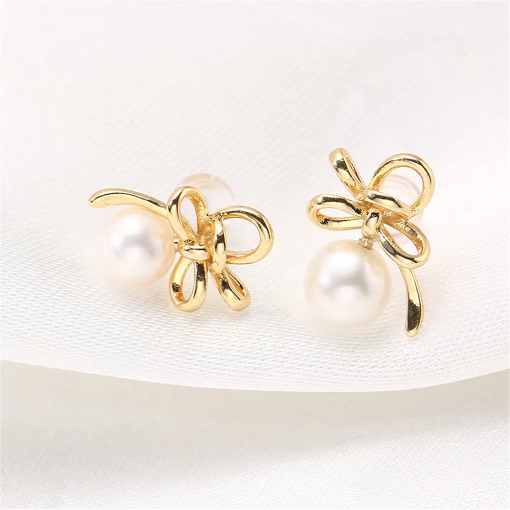 S925 sterling silver needle 14K gold color preservation DIY accessories accessories