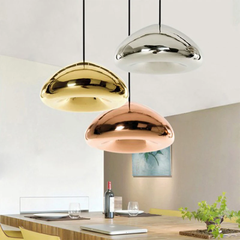 

Post Modern Void Pendant Lamps Gold Copper Glass Hanging Light for Restaurant Dining Room Kitchen Home Decor LED Indoor Lighting