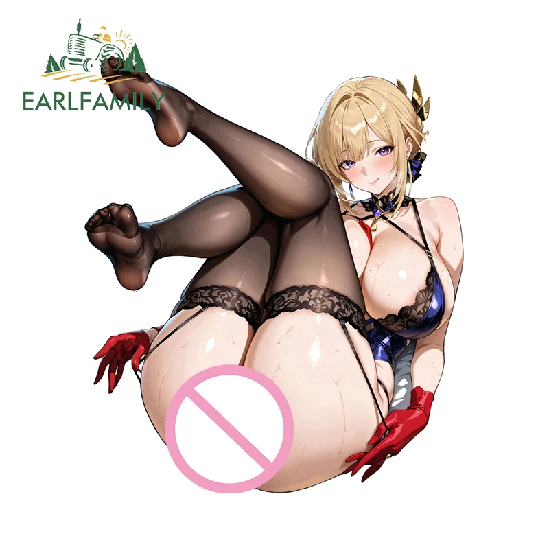 

EARLFAMILY Zenless Zone Zero Evelyn Chevalier автомобильные наклейки сексуальная девушка ноги вверх поза забавные наклейки водостойкие виниловые аксессуары Bmw