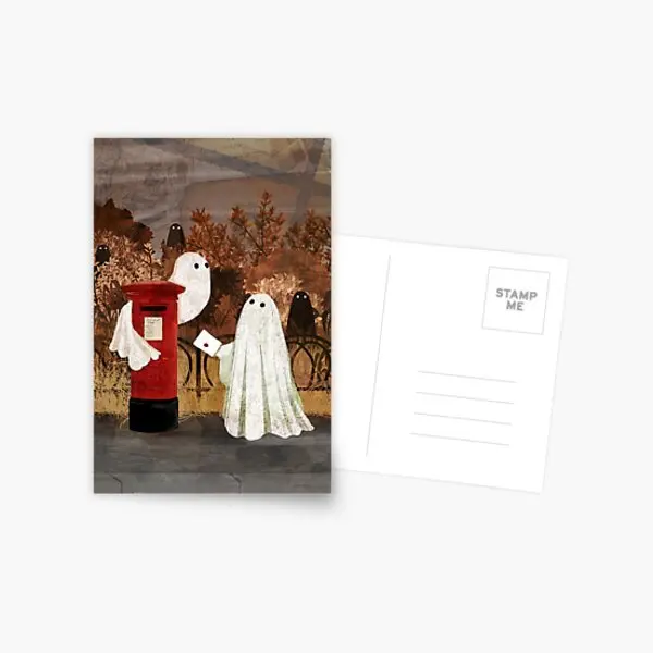 

Открытка-призрак в стиле модерн, стильный декор для письма, модный мультяшный простой ХУМ, подарок для мальчиков, для спальни, фотография дл...