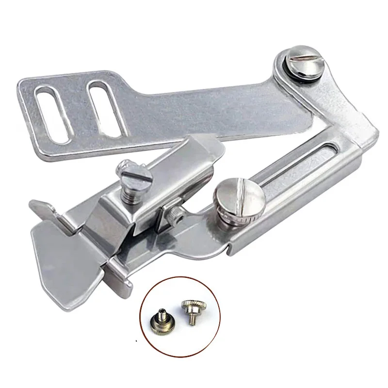 

Sewing Machine Multifunctional Fixed Gauge Flat Car Presser Presser Foot Rib Thickness Adjustable Locator Sewing Aid Accessories