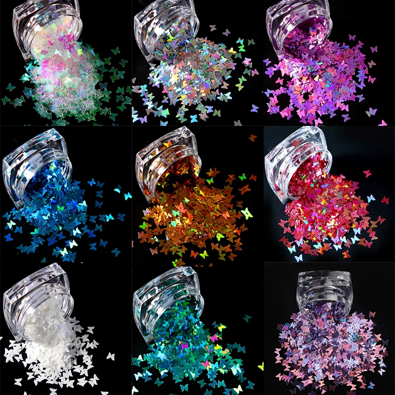 

12 Pcs/Set Butterfly Sequins UV Resin Flakes Molds DIY Epoxy Silicone Resin Mold Summer Nail Art Glitter Jewelry Making Supplies