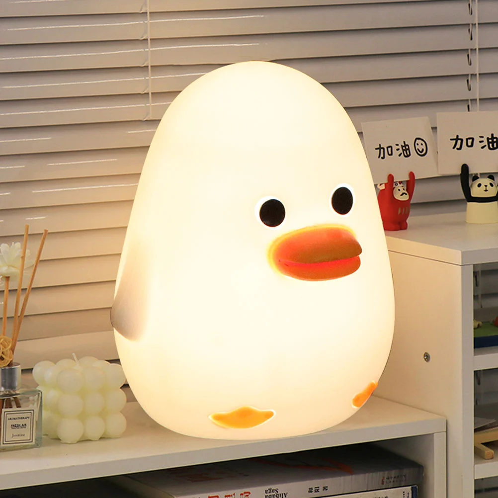 

Night Light Kids Lights Bedroom Silicone Baby Toys Animal Duck Silica Gel Child Remote Control Animals