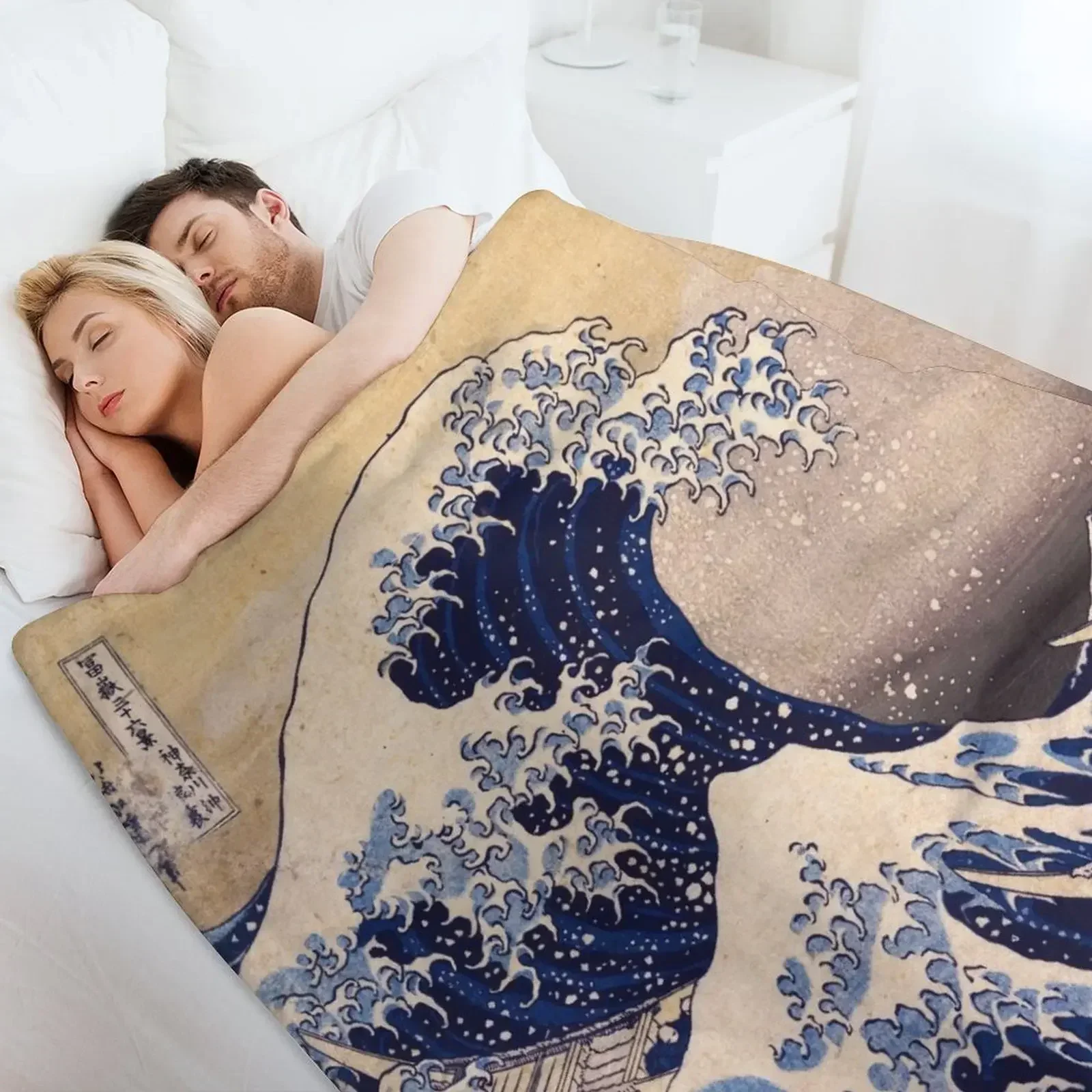Детское плюшевое одеяло The Great Wave off Kanagawa