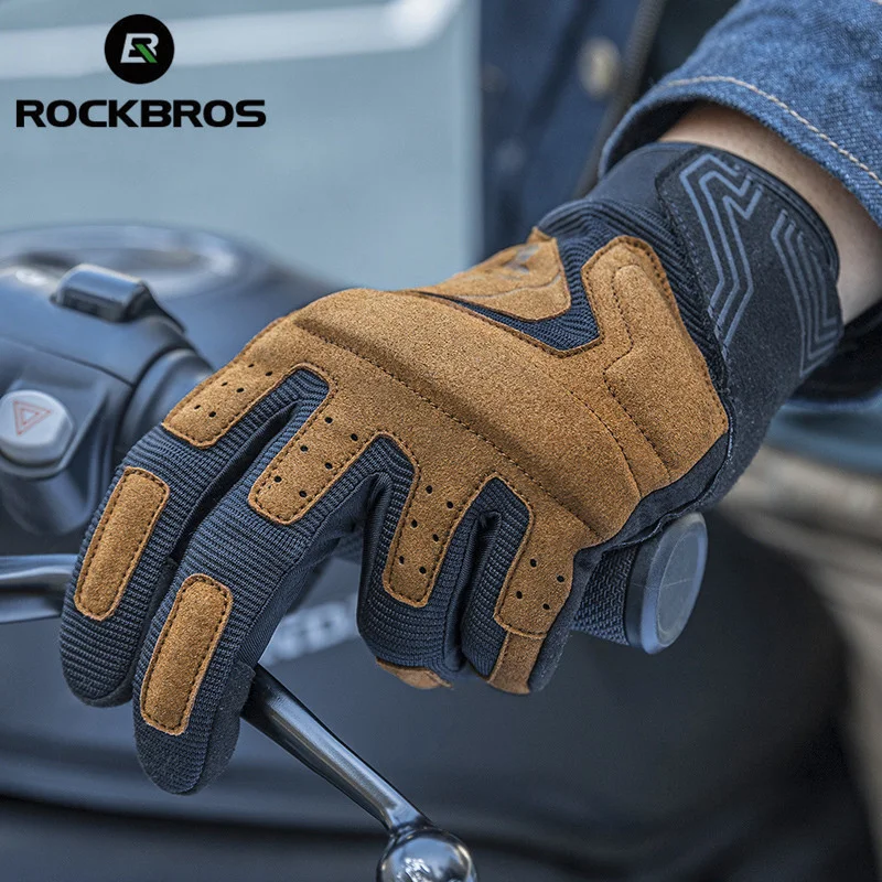 

Велосипедные перчатки ROCKBROS, дышащие противоударные для езды на велосипеде и занятий на открытом воздухе, для сенсорных экранов, удобные, весна-лето