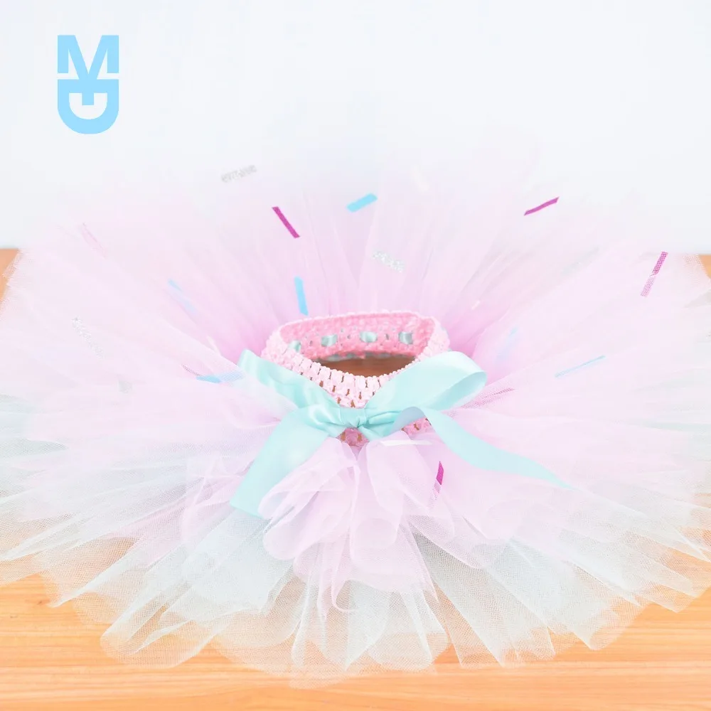 

New Candy Donut Baby Girls Tutu skirt Baby Birthday Party Costume Kids Dance Skirt Infant Toddler Tulle Skirt born-5T 6T