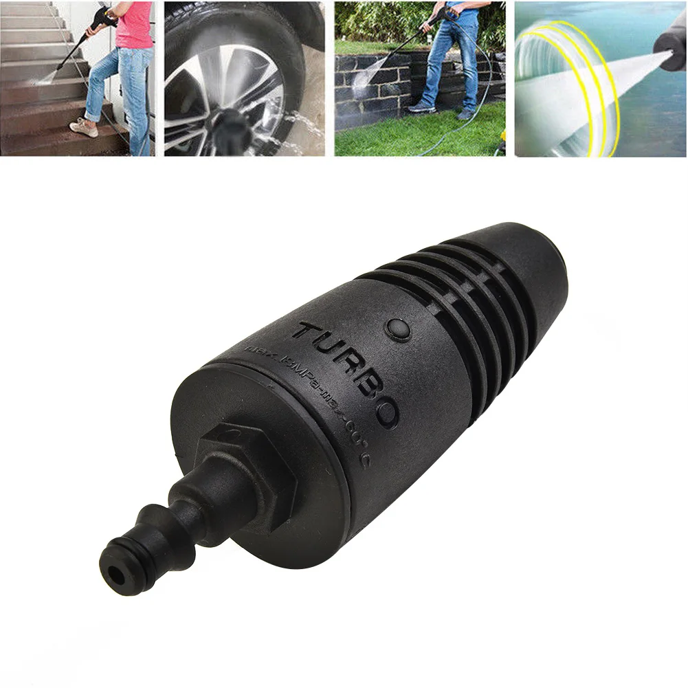 

Pressure Washer Nozzle Head Spray For Karcher LAVOR COMET VAX PA66+gF Black 130bar 45X4X3.5cm Rotating Durable