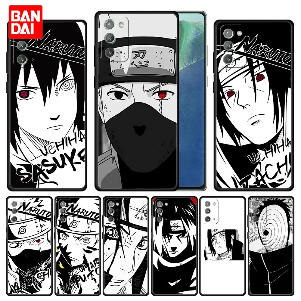 

Anime Naruto Uzumaki Sasuke Case for Samsung Galaxy Note 20 10 9 8 S21 S20 FE Plus Ultra Lite 4G 5G Capinha Black Cover Silicone