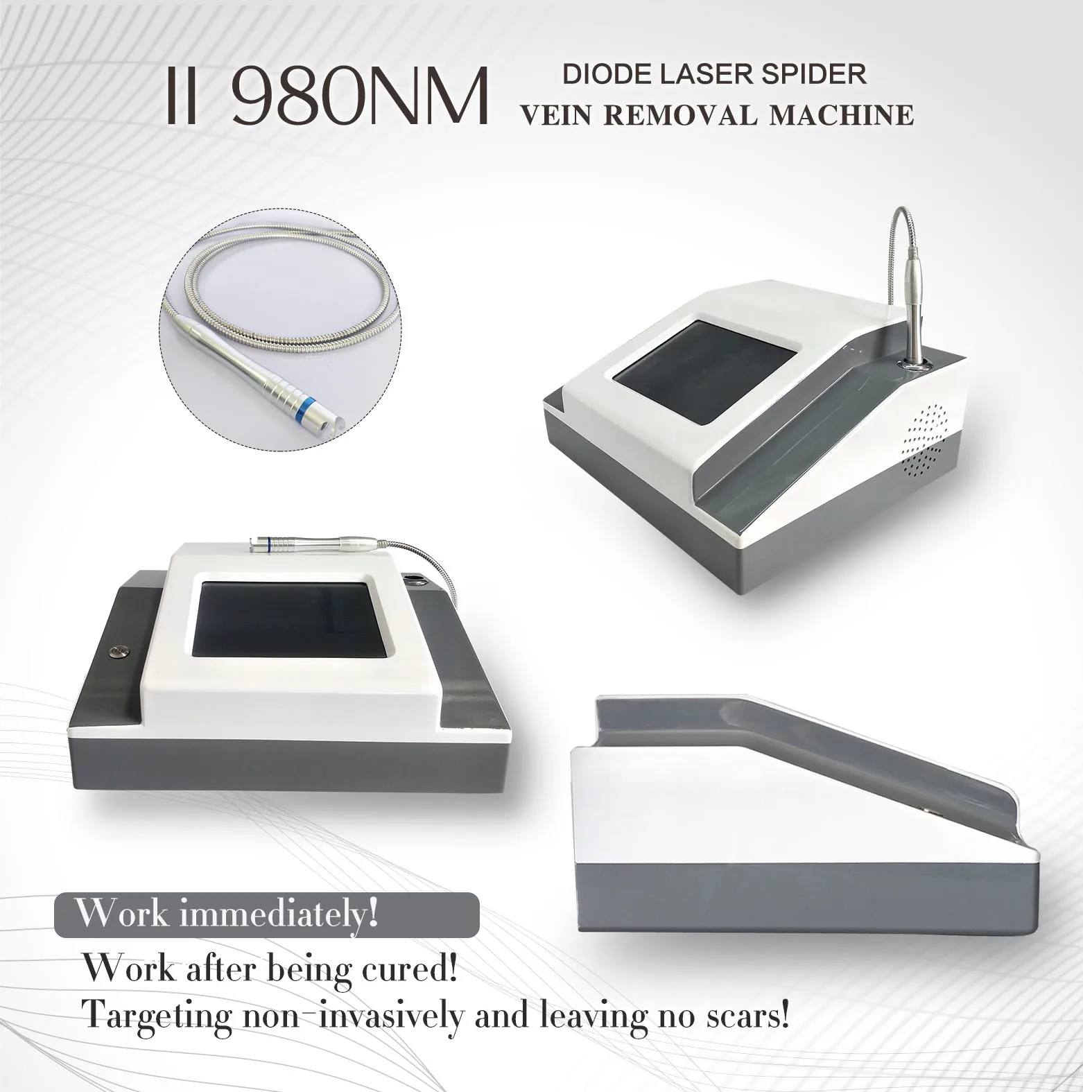 Новый продукт 980 нм диодный лазер для удаления сосудов регенерация кожи удаление