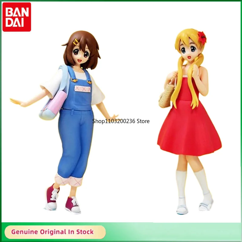 Фото BANDAI Original SQ K-ON! Hiasawa Yui Tsumugi Ritsu Mio Летняя тренировка Аниме Фигурки Украшения Модель Подарок №1