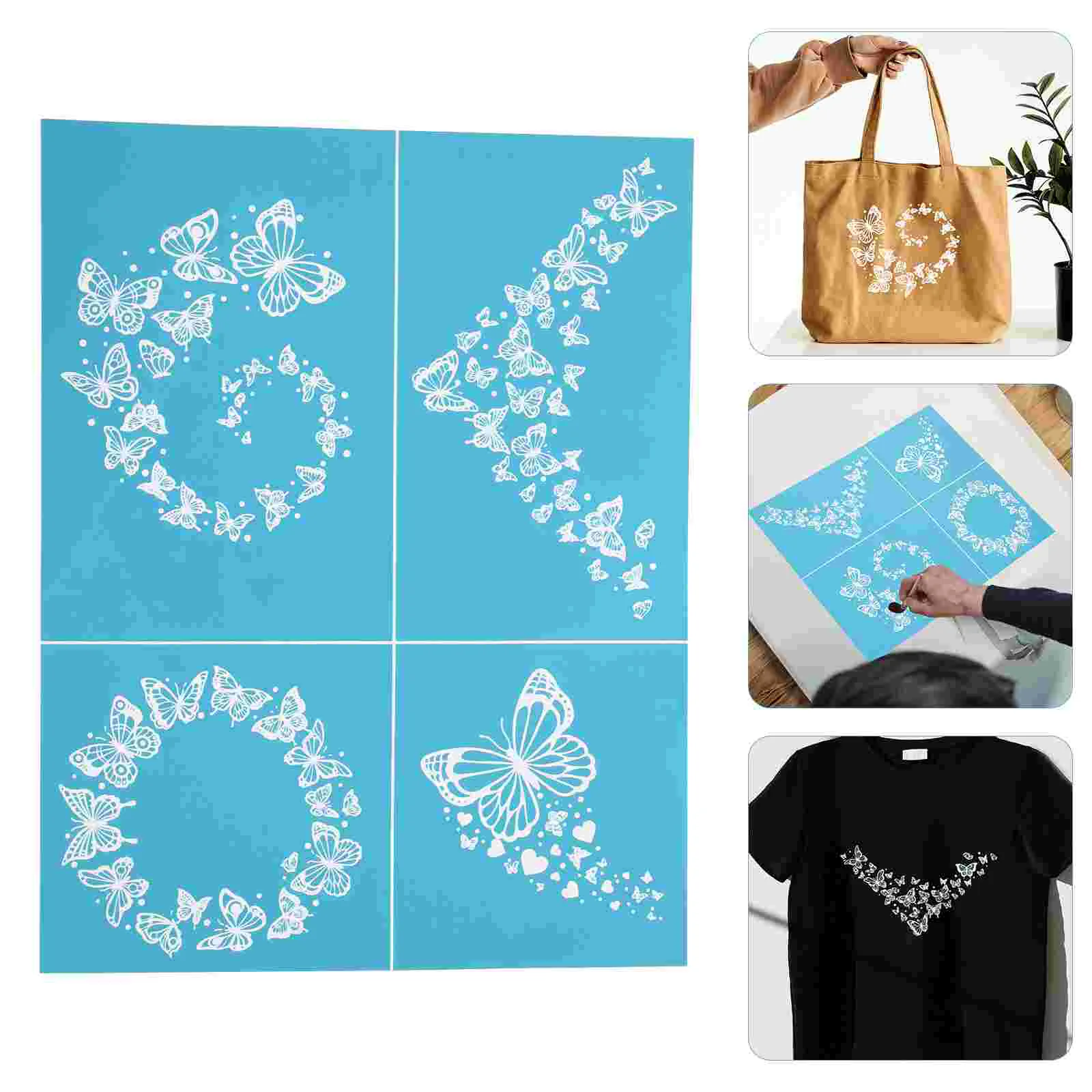

Screen Silk Stencil Stencils Printing Transfer Reusable Template Mesh Sign Adhesivetransfers Diy Fabric Painting Washable Chalk