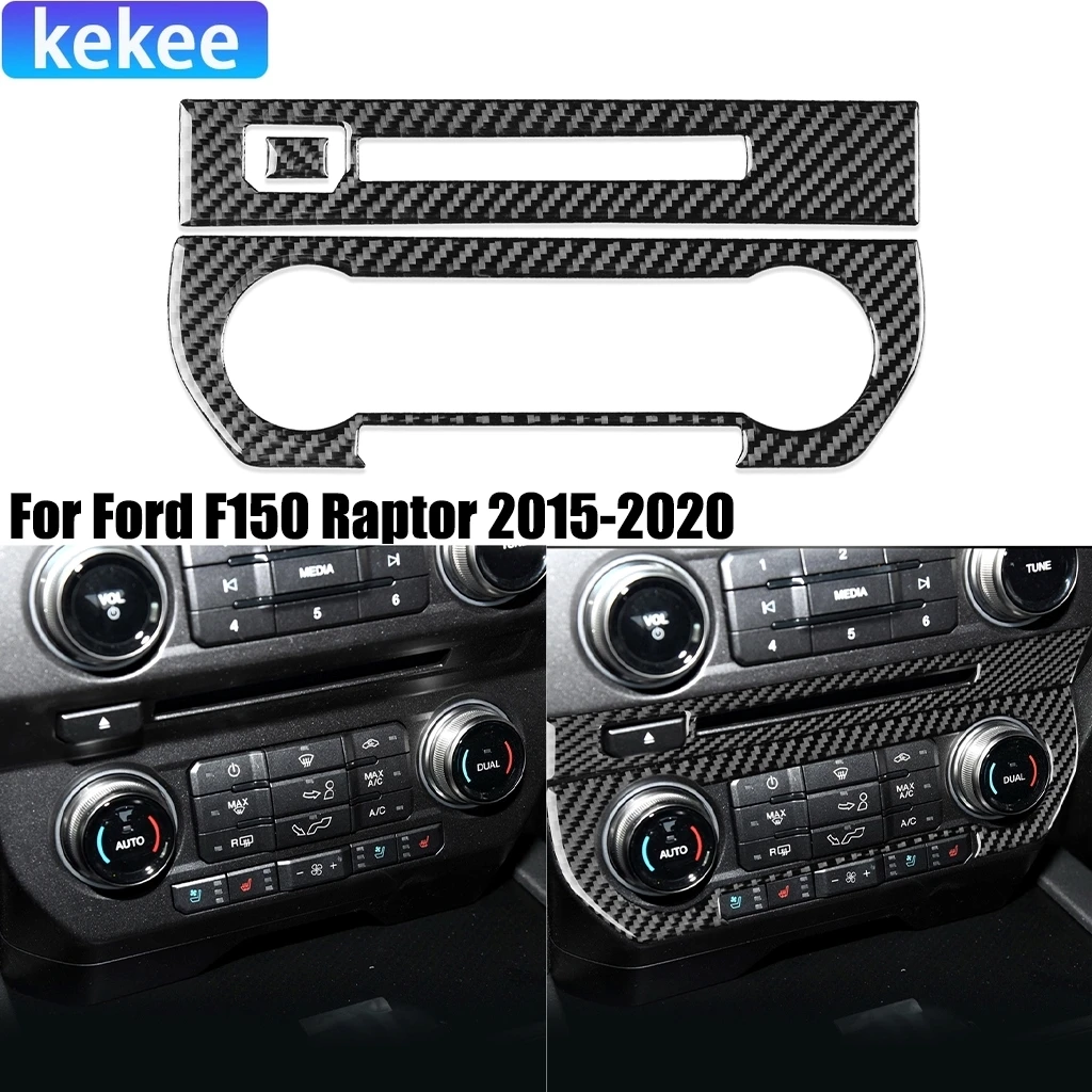 Для Ford F150 Raptor 2015-2020 углеродное волокно внутренняя центральная консоль приборная