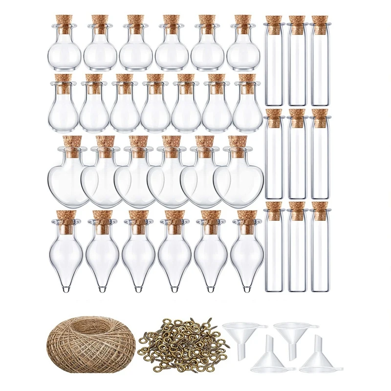 

Прозрачная стеклянная бутылка, мини-бутылка желаний с гудком, Декоративная пробка для бутылки