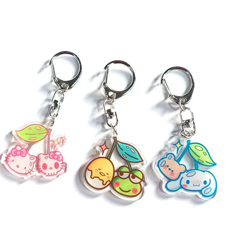 

Kawaii Sanrios брелок для ключей Симпатичные Hellow Kittys Kuromi My Melody Cinnamoroll подвеска на рюкзак Плюшевые игрушки для девочек подарок