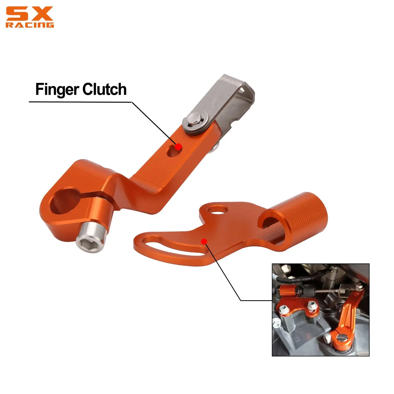 

For KTM Duke Adventure R ADV 790 18-23 890 20-23 CFMOTO 800MT 800 CNC Motorcycle Aluminum One Finger Clutch Lever Clutch Arm