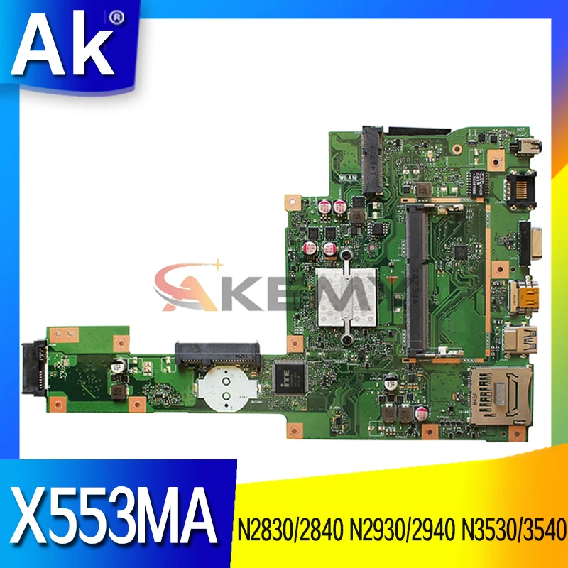 

Материнская плата X553MA N2830 N2840 N2930 N2940 N3530 N3540 CPU для ASUS X553MA X503M F553MA F553M F553M Материнская плата ноутбука