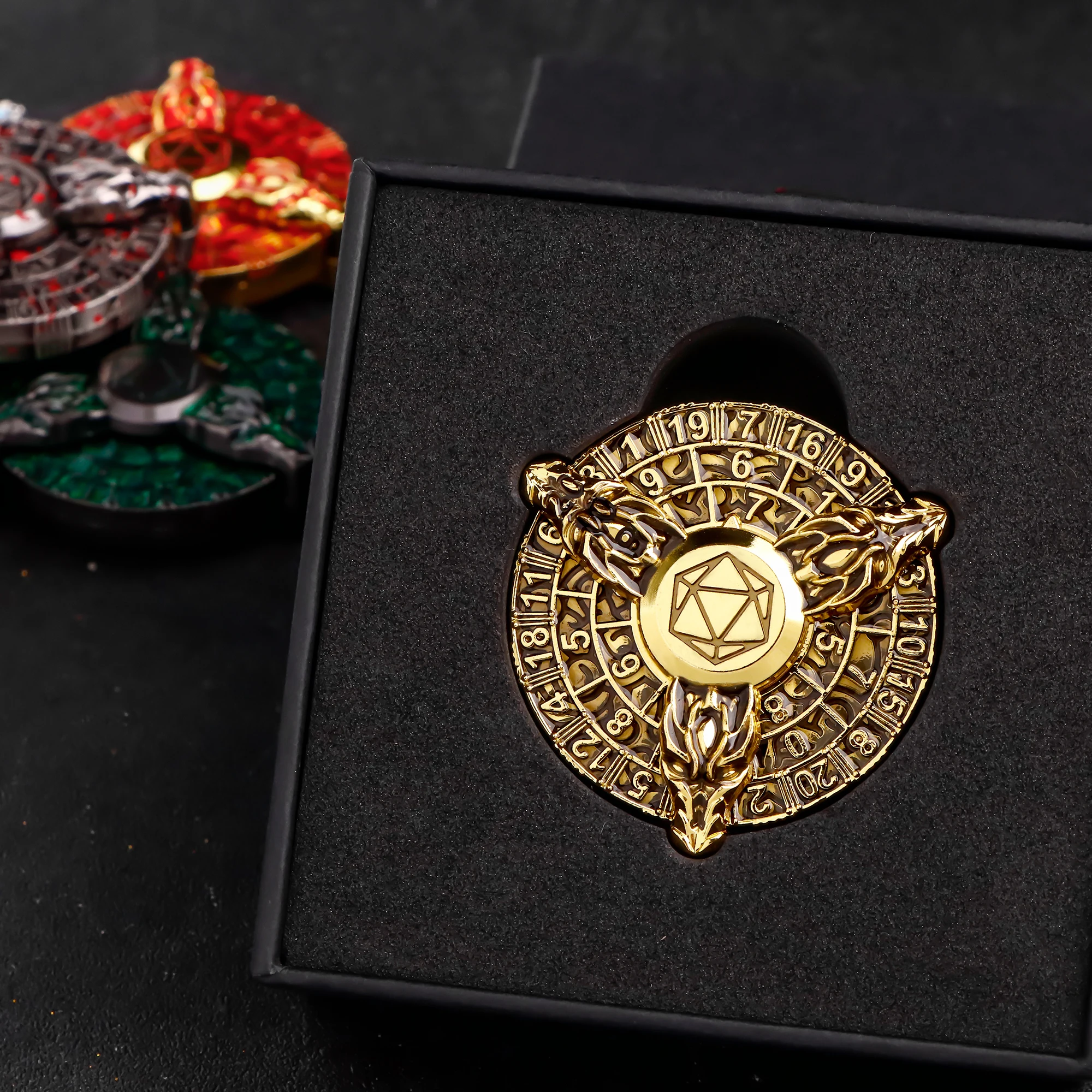 Металлические кубики 7 в 1 с гироскопом для кончиков пальцев металлические кости