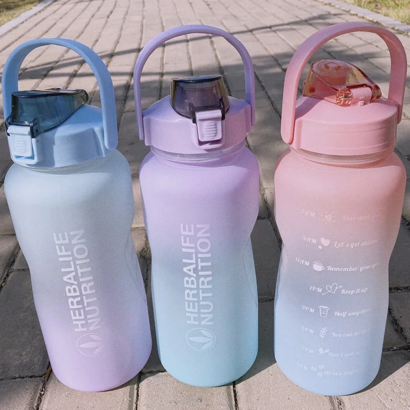 Herbalife питательная бутылка 2000 мл градиентный цвет питьевая вода космическая чашка