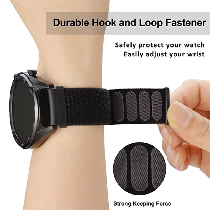 Спортивный ремешок с нейлоновой петлей для Samsung Galaxy Watch 7/6/5/4/5pro/4/6 Classic/active 2 браслет