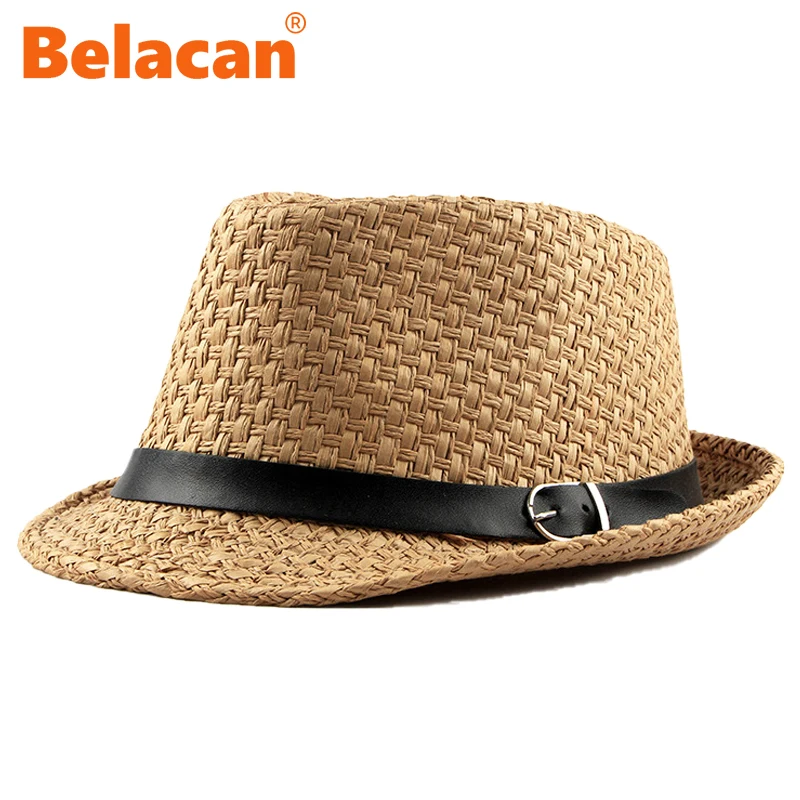 

Straw Hat For Woman Fedoras Hats Male Female Fashion Summer Breathable Panama Sun Protection Beach Hat Wholesale Chapeu Feminino