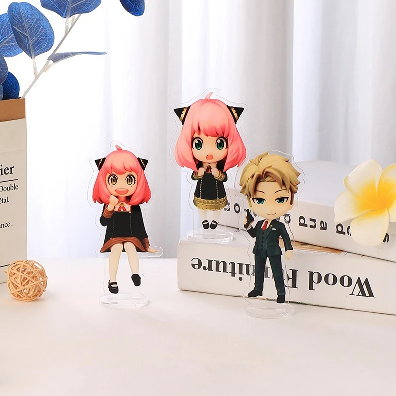 

Cute SPY FAMILY Wilight Yor Forger Anya Forger Style Acrylic Stand Figure Model Plate Holder Cake Topper Anime Desktop