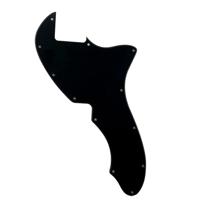 

Pleroo Custom Guitar Parts - For Tele 69 Thinline blank with 12 Screrw holes Guitar Pickguard Scratch Plate , 1 Ply Black