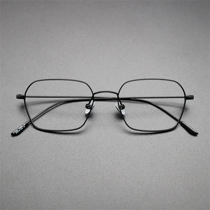 Japanese Handmade Titanium Lightweight Glasses Frame Women Optical Blue Light Eyewear Men Square Prescription Eyeglasses Gafas