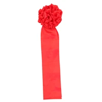 1 set red cloth flower creative practical red flower flower with ribbon for ceremony opening car decor