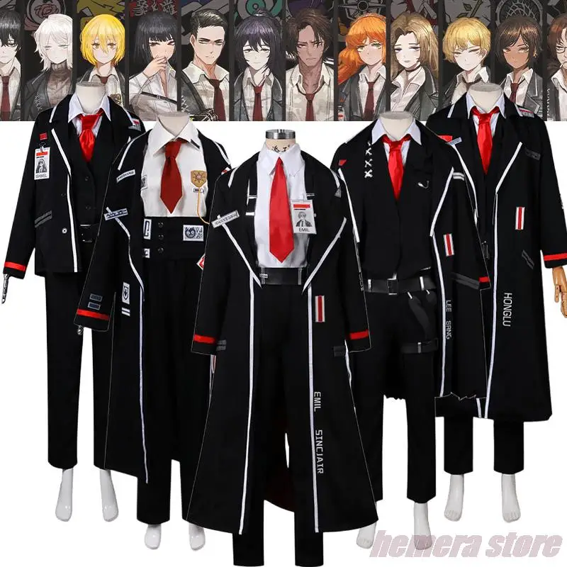 Косплей-костюм компании Limbus, игровая Униформа Yi Sang Faust Hong Lu Ishmael для Хэллоуина, карнавала, для мужчин и женщин, новая кожа Косплей-костюм компании Limbus, игровая Униформа Yi Sang Faust Hong Lu Ishmael для Хэллоуина, карнавала, для мужчин и женщин, новая кожа