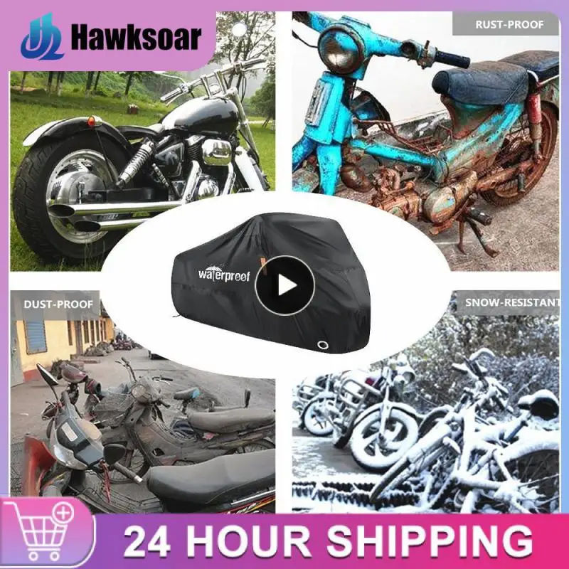 

Bike Cover 210T Motorcycle Waterproof Cover Waterproof Dustproof UV-proof Silver-coated Electric Car Cover Motorcycle Accessory