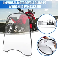 2mm3mm thick universal motorcycle wind cold deflector clear transparent pc plate scooter windshield windscreen wind deflect