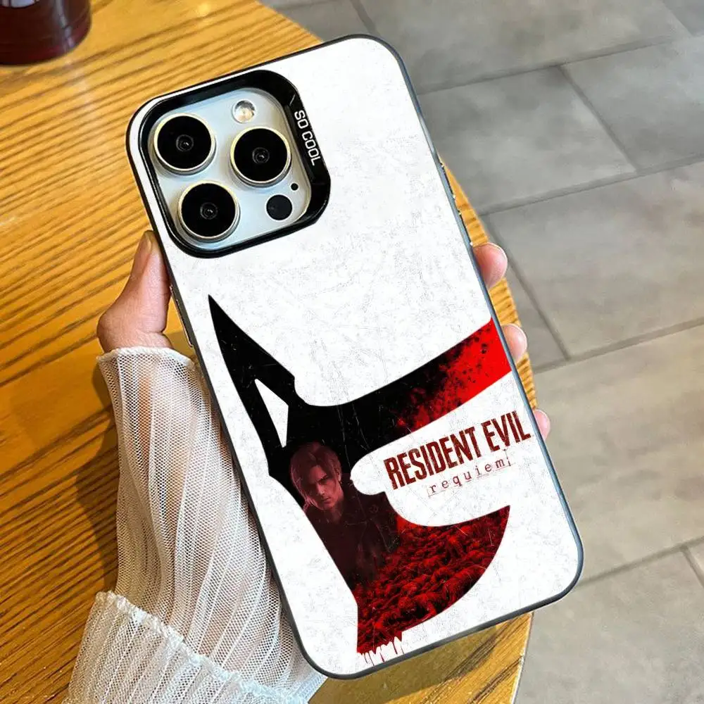 Фото Чехол для телефона R-Resident E-Evil-9 R-Requiem Game RER для iPhone 16 17 15 14 12 13 Pro Max, черный матовый противоударный чехол-накладка №4