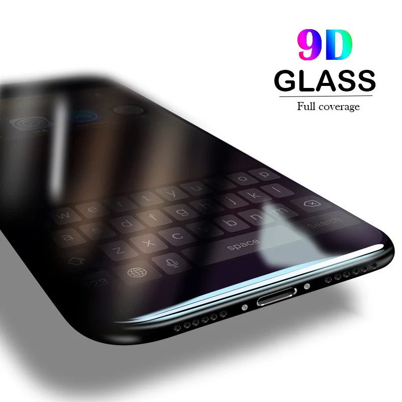 

Закаленное стекло 9D с полным покрытием для iphone 13, 12, 11 Pro Max, Mini, XS Max, X, XR, 7, 8 PLUS, SE, защитные пленки на весь экран 2020 дюйма, стеклянная пленка