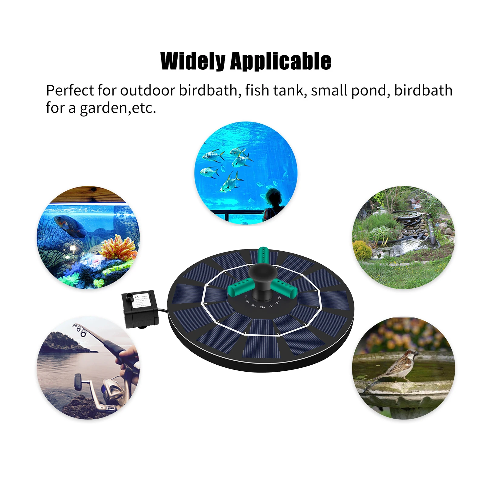 Водяной мини-фонтан на солнечной батарее пруд водопад садовое украшение уличная