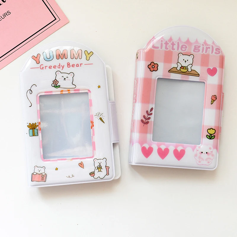 

Mini INS Square Hollow Photo Photos Album Photocard Holder Photo Album Korean Kpop Idol Postcards Collect Book Photocard