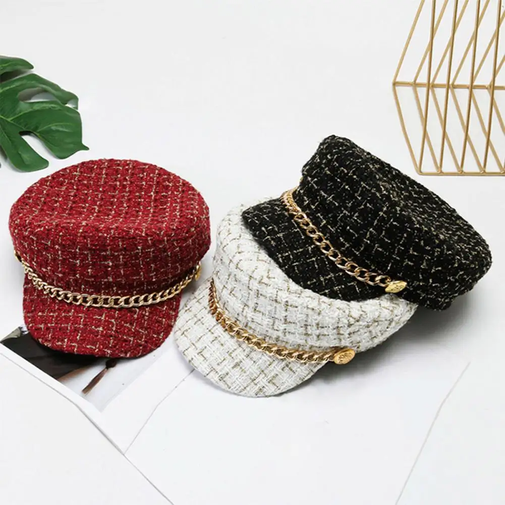 

Gorgeous Beret hat Non-Fading 3 Colors Women Hat Autumn Winter Women Beret Painter Hat for Camping