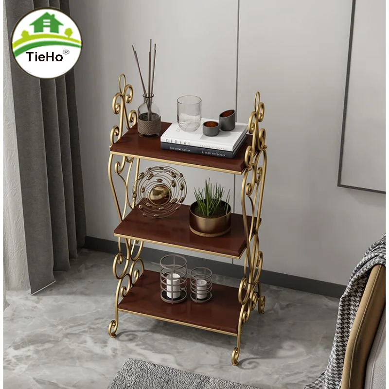 

Nordic Living Room Iron Storage Rack Sofa Side Storage Shelf Floor Standing Multi-layer Indoor Storage Organizer Home Furniture