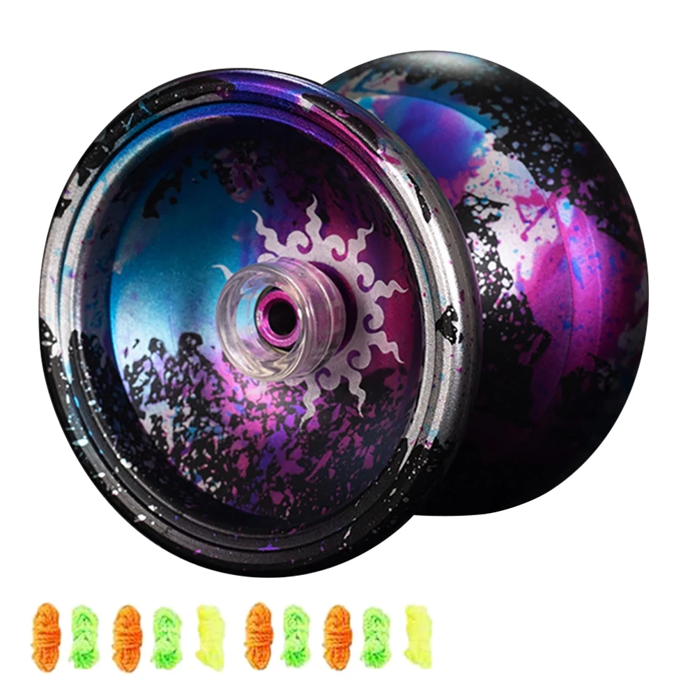 

Unresponsive Yoyo,Professional Yoyo for Kids,Aluminum Alloy Beginner Yo-Yos Ball for Yoyo Players with 10 Yo Yo Strings