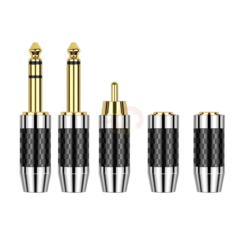 

Аудиоразъем Jack 8 мм 4,4 мм RCA папа 2,5 3,5 мм папа мама Hifi наушники из углеродного волокна с позолоченным разъемом переходник для динамика