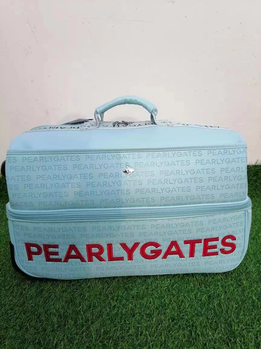 Womn's Golf Bag Brand High-grade Leather Portable Pull Rod Boston Ball Bag Large Capacity Travel Ladies Clothing Bag