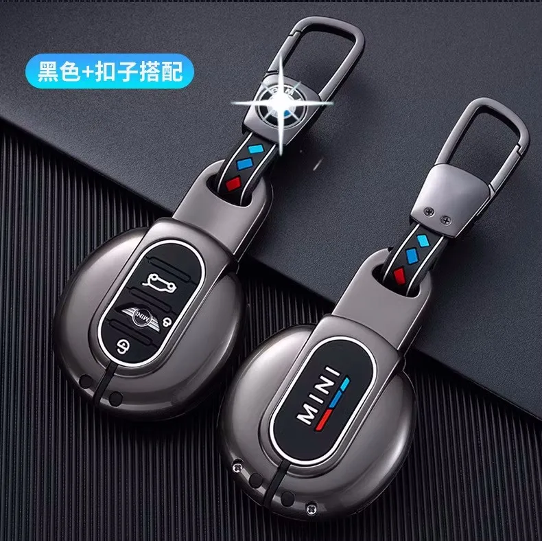 Фото Кожаный чехол для автомобильного ключа BMW MINI COOPER S ONE JCW F54 F55 F56 F57 F60 CLUBMAN COUNTRYMAN, аксессуар для брелока-ключа с дистанционным управлением №4
